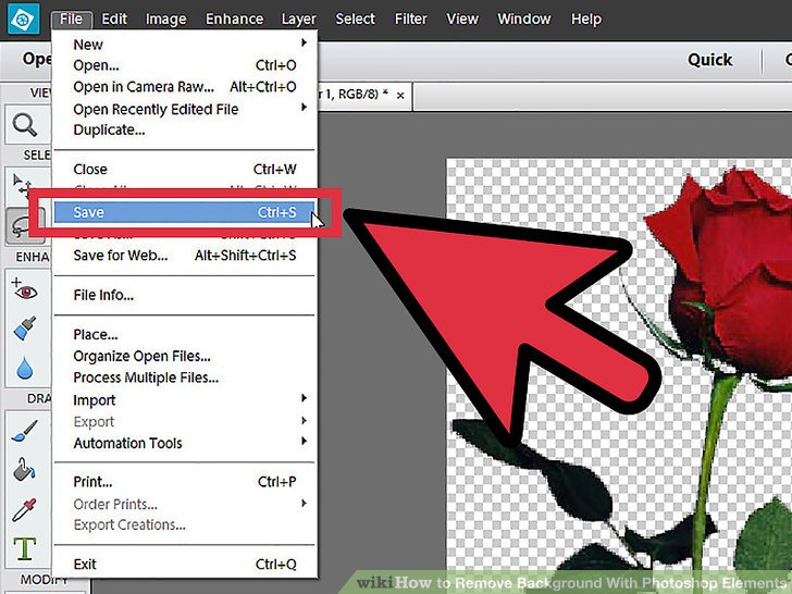 How To Drop A White Background In Photoshop Elements For Mac